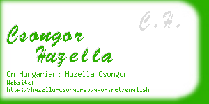 csongor huzella business card